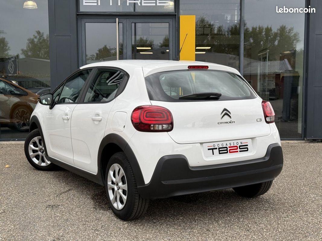 Citroën C3 Société (3) PureTech 82 BVM Feel / 2 places / 1ère main / TVA récupérable / Carplay (image 4)