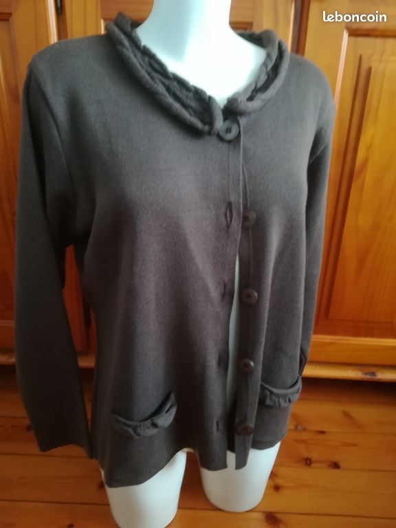 Gilet duger taille 3 marron femme (image 2)