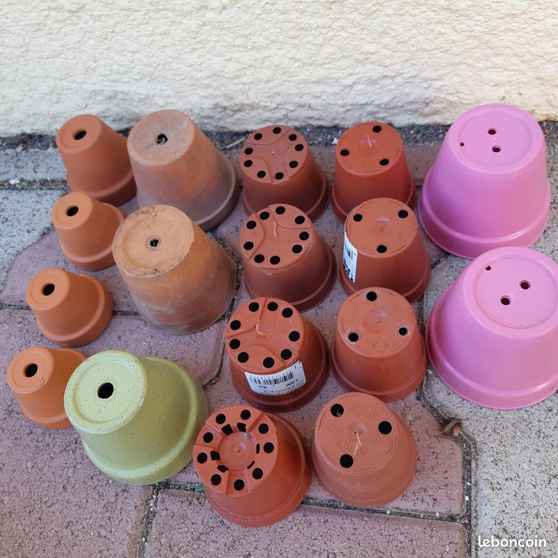 Lot petit pot et lot de pot non percé (image 5)