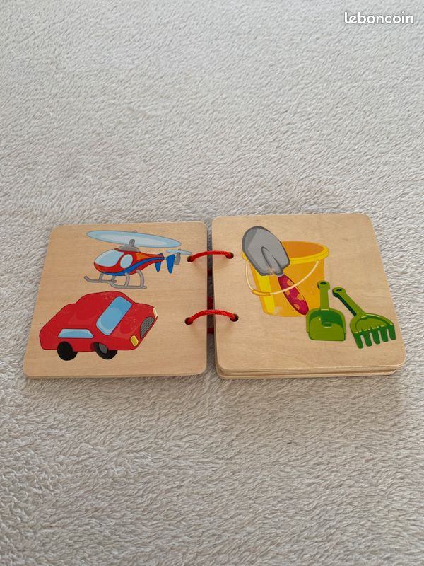 Livre en bois bébé avec images (image 2)
