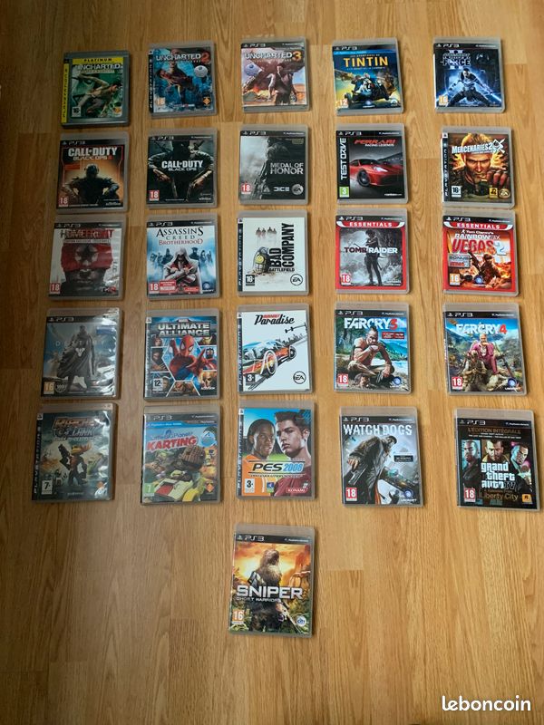 Lot de 27 jeux ps3 (image 1)