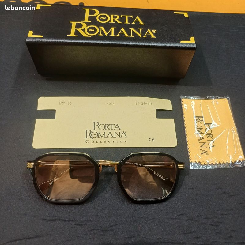 Lunettes De Soleil Porta Romana - Style Aviateur Argenté - UV400 - Vintage - Neuf Avec étiquettes
