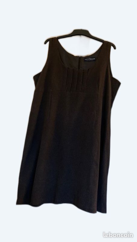Robe sans manche brune - Taille 50 (image 1)