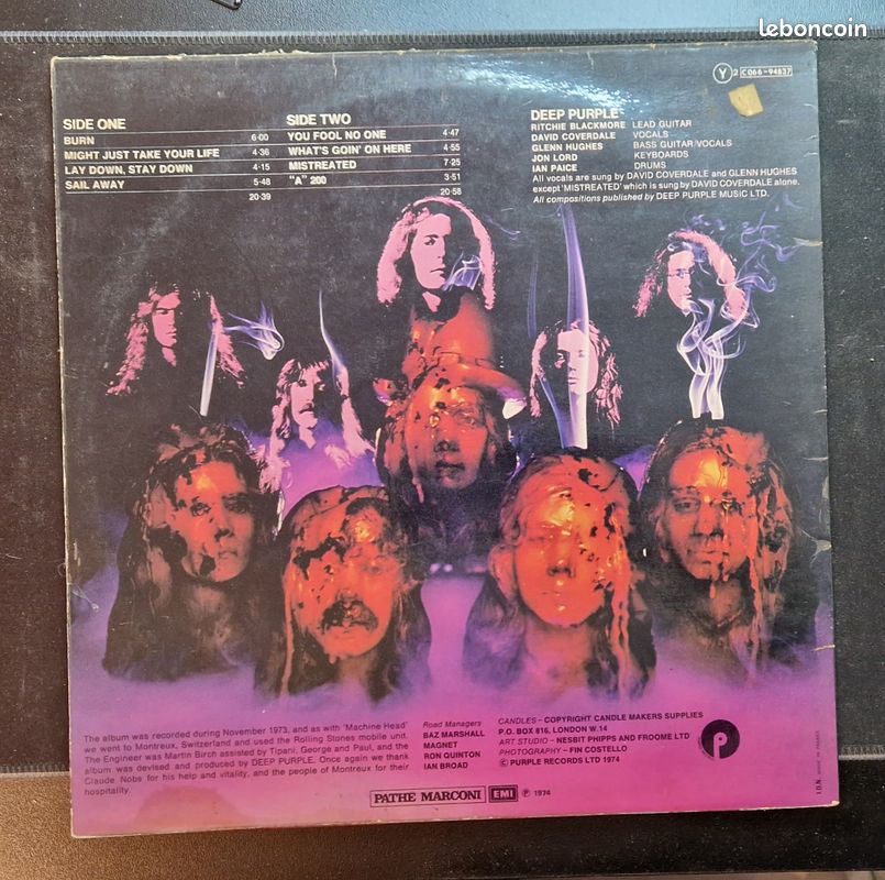Lot vinyles deep purple (image 9)