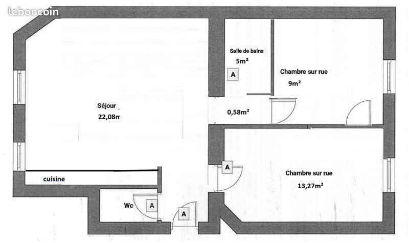 Appartement 3 pièces 50 m² · à Clichy · 50 m² · 1 650 €