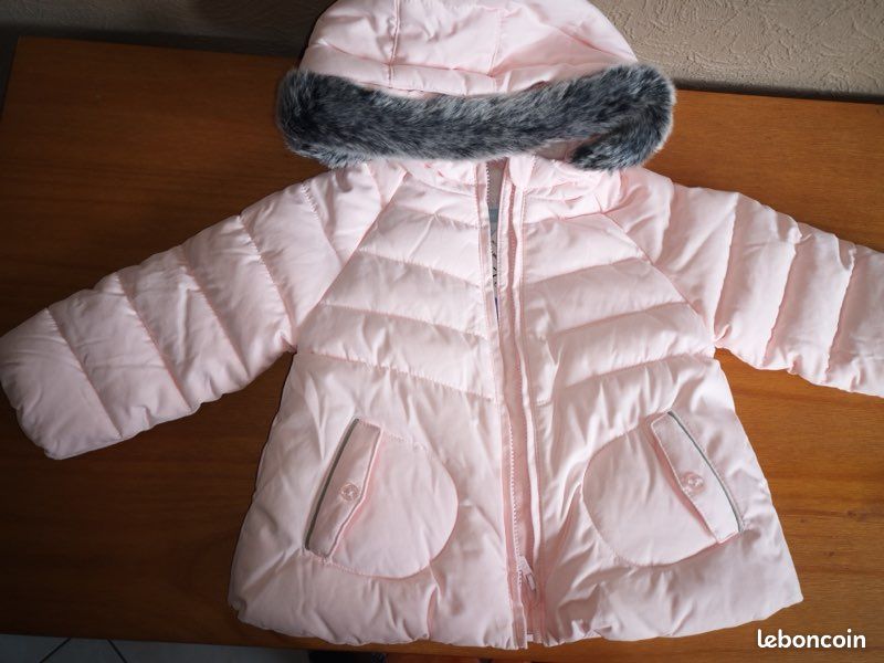 Manteau à capuche - Rose - obaidi 12 mois (image 3)