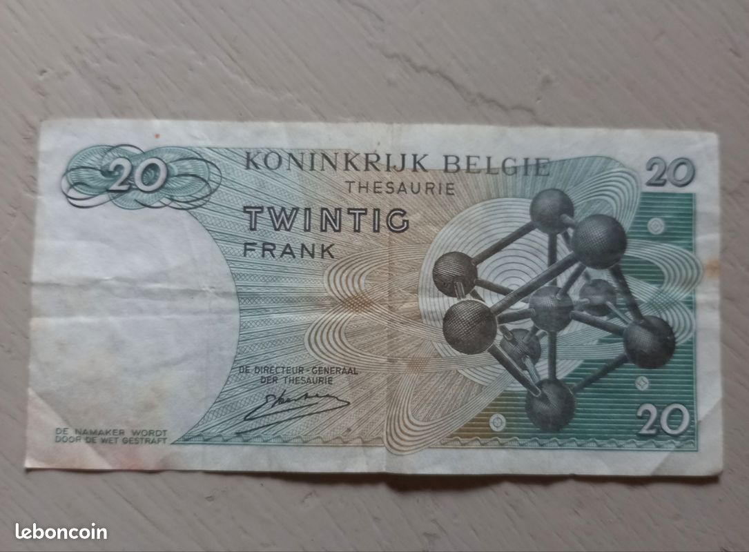 Collezione di banconote Belgio Pick numero 138 - 20 FRANC 1964 - La Maison du Collectionneur
