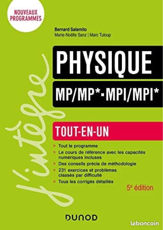 Livre Physique CPGE MPI/MP2I (image 1)