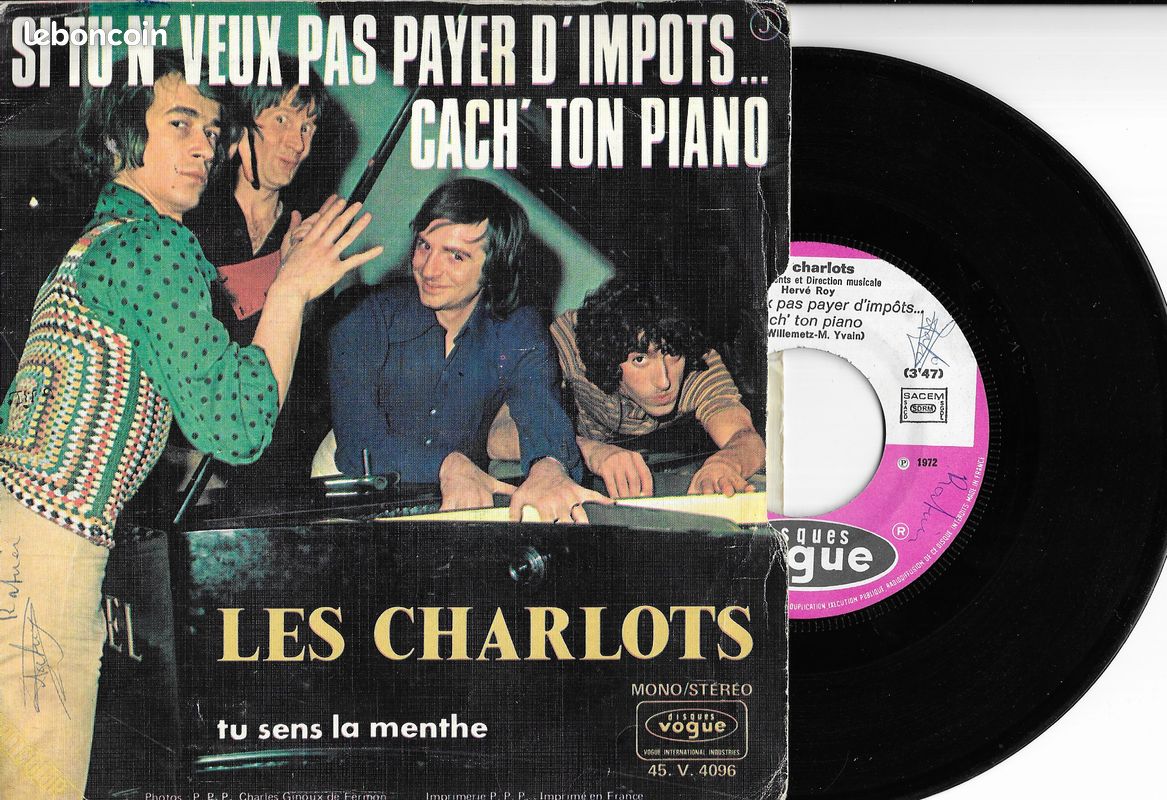 Vinyle 45 T , Les CHARLOTS 1972 (image 2)