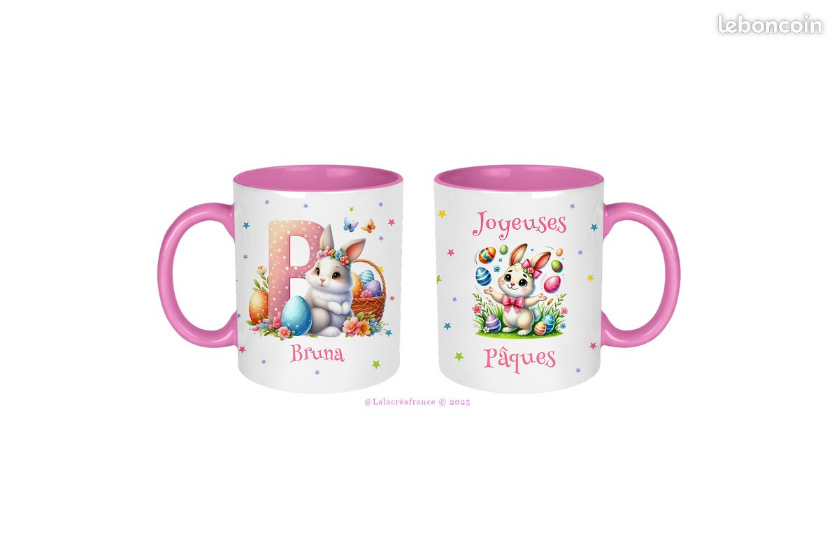 Mug de Pâques personnalisé au prénom de votre choix (image 2)