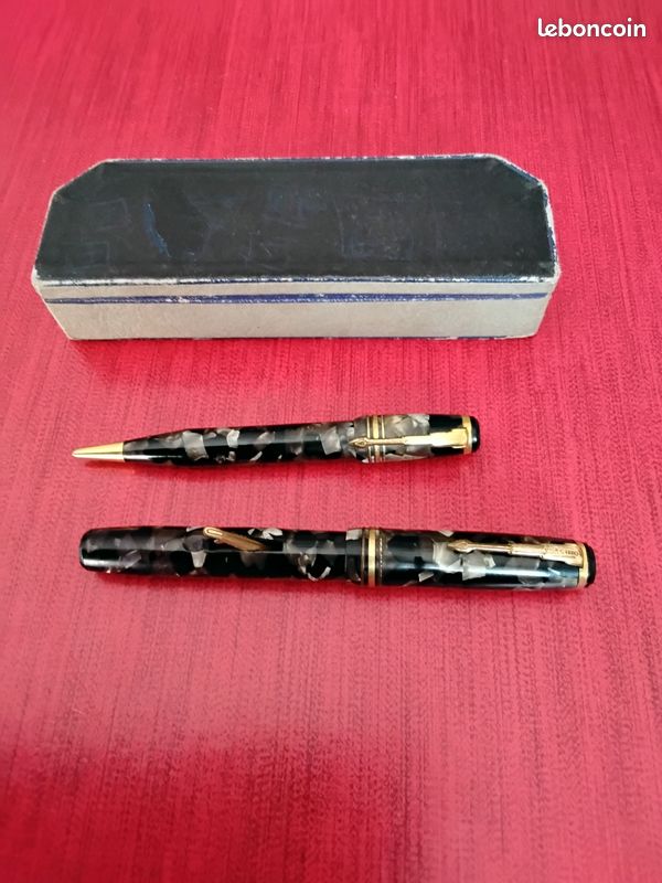 ANCIEN STYLO PLUME SEMPER UNIS FRANCE PLUME OR 18 CARATS FOUNTAIN PEN