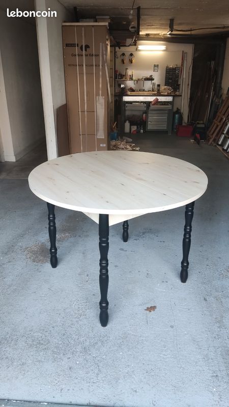Table à manger ronde extensible (image 2)