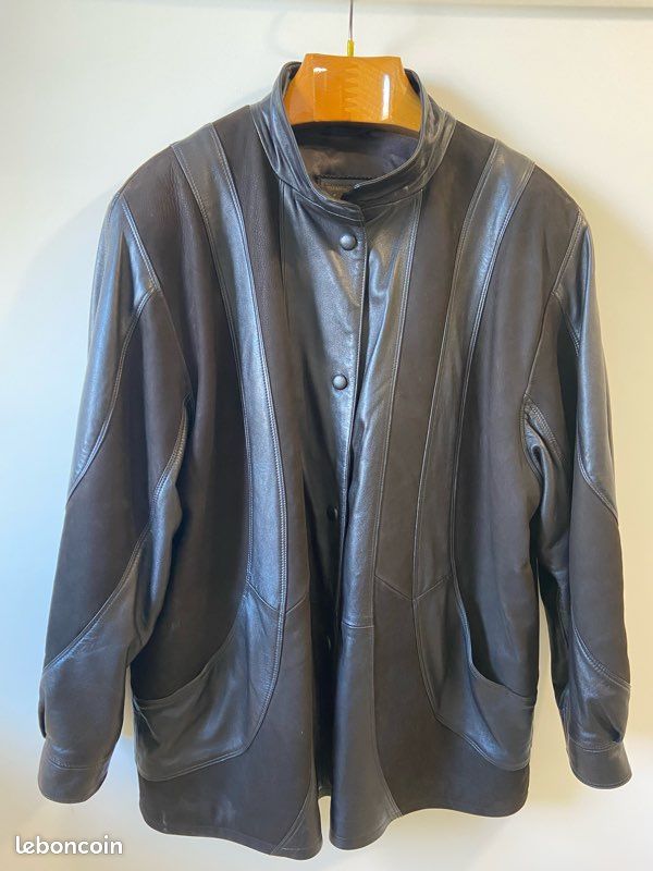 Veste femme cuir véritable marque Le Buffle (image 1)