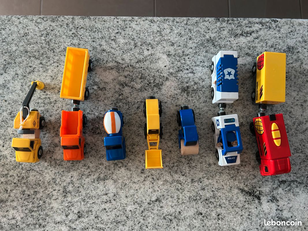 Véhicules Playtime Junior circuit train en bois (image 1)