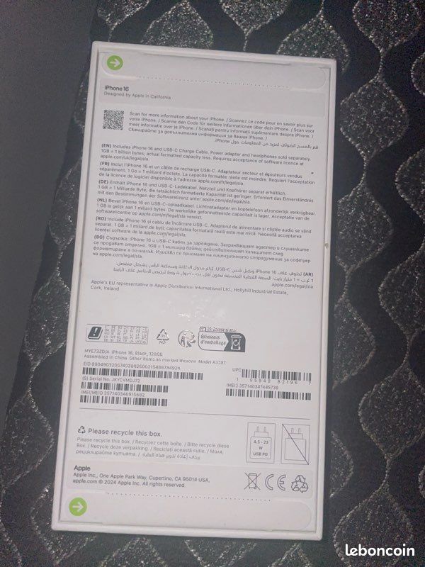 IPhone 16 sous blister (image 2)