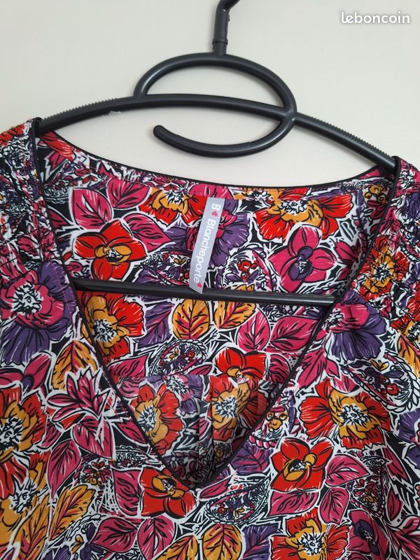 Tunique Blancheporte, fleurie, Multicolore, taille 42 (image 4)