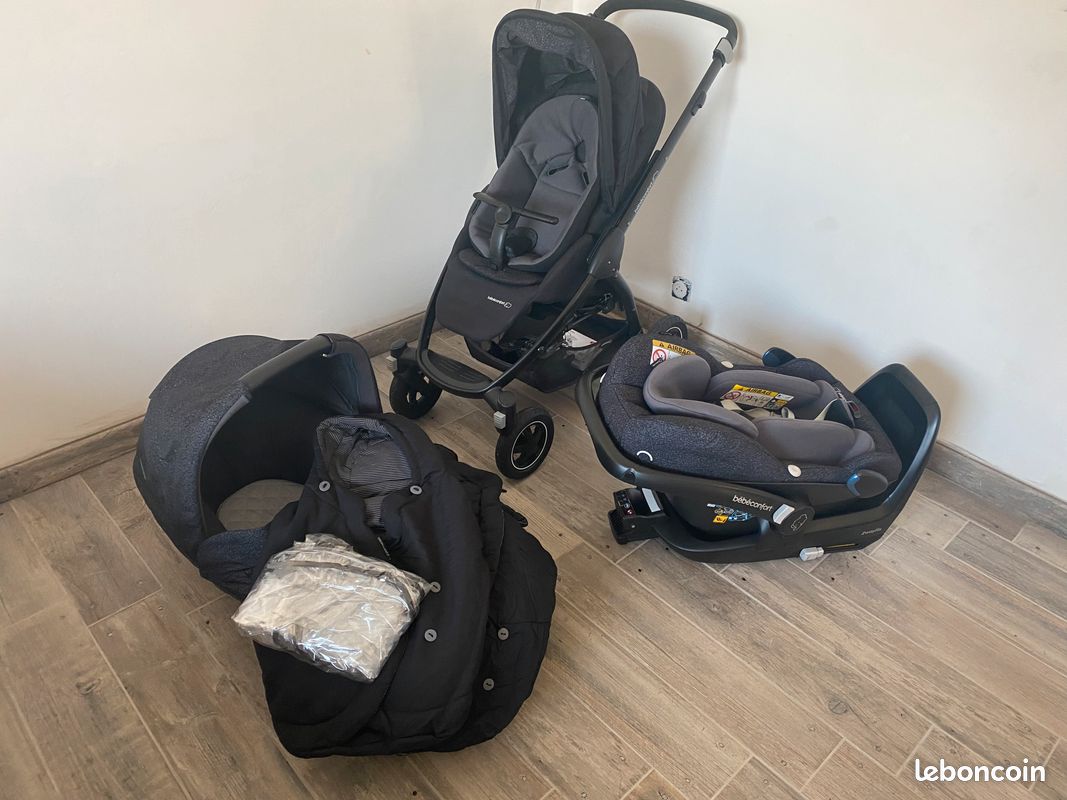 Pack Bebeconfort (pousette,cosy,nacelle, isofix) (image 1)