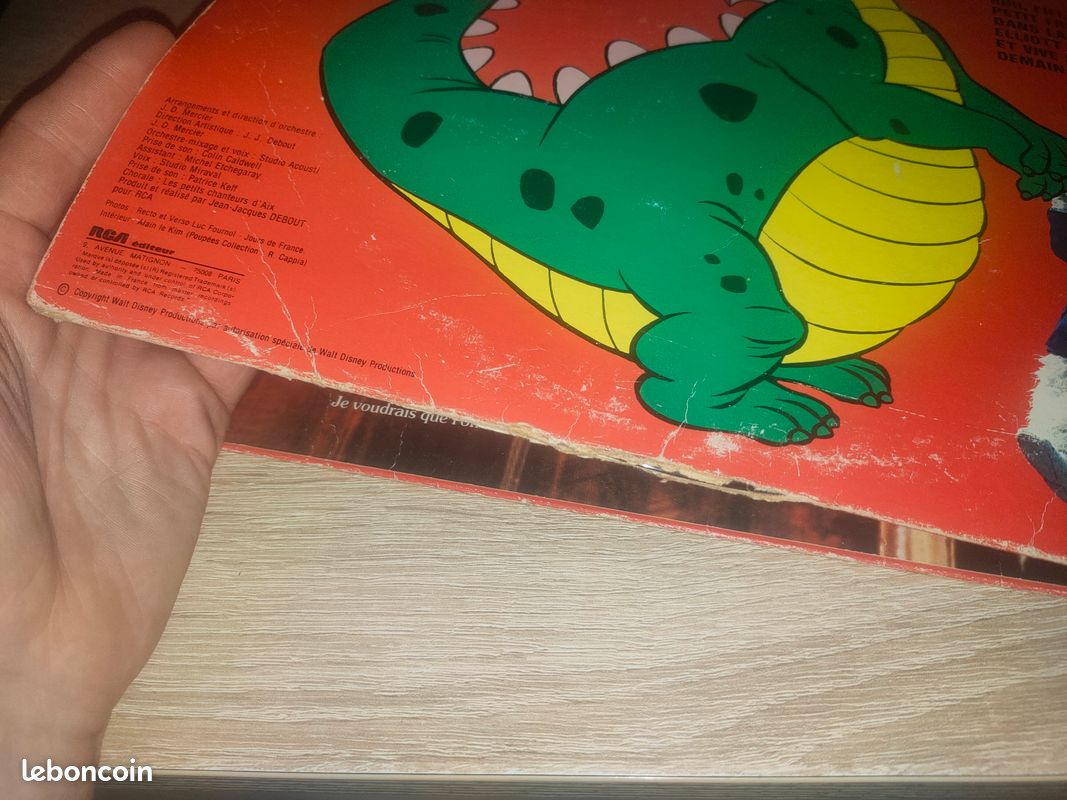 V1 – Chantal Goya – La Poupée / Riri-Fifi-Loulou / Elliott le Dragon – Vinyle 33T (image 4)