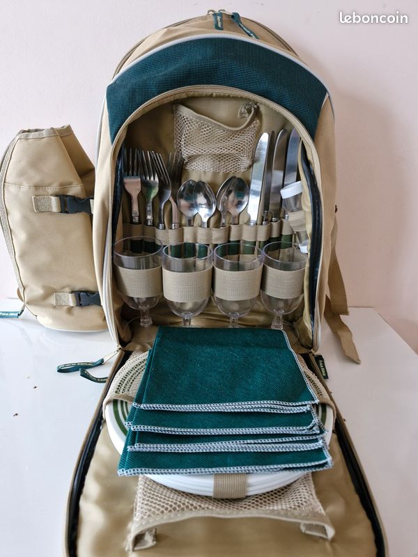 Sac Isotherme Pliable Novago - Cabas Pique-nique Vert - Multi-usage Et Réutilisable