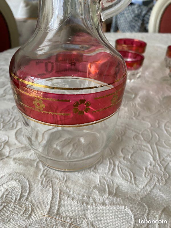 Carafe avec 6 verres (image 1)