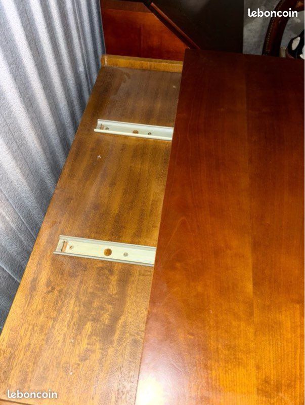 Meuble TV hi-fi 2 portes en bois (image 6)