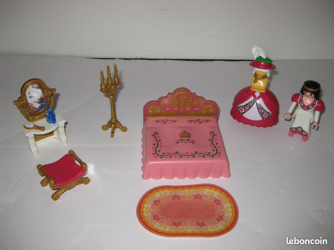 Château de princesse de playmobil n°4250+enfants du château n°4257+4253 chambre princesse (image 11)