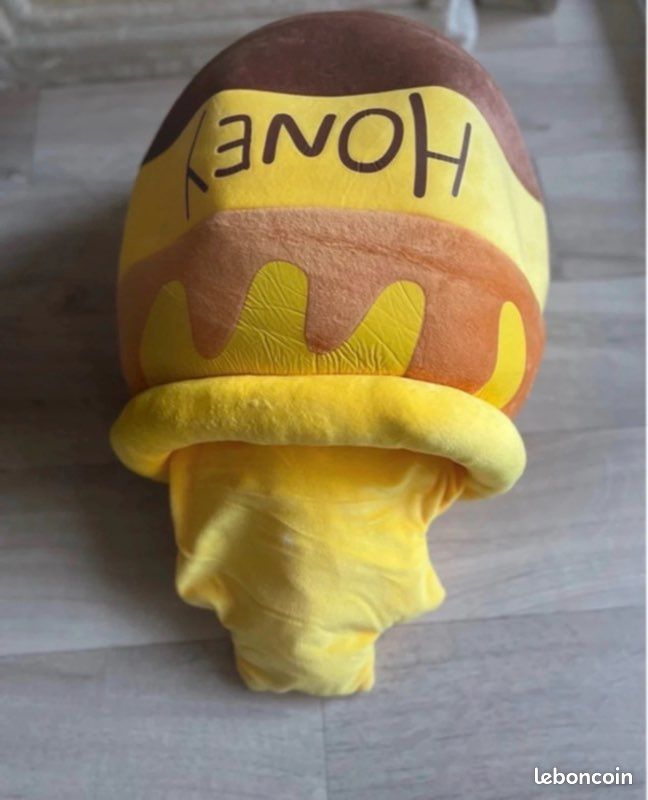 Niche / Couchage en peluche Pot de miel “Honey” pour chat ou petit chien – Neuf (image 1)