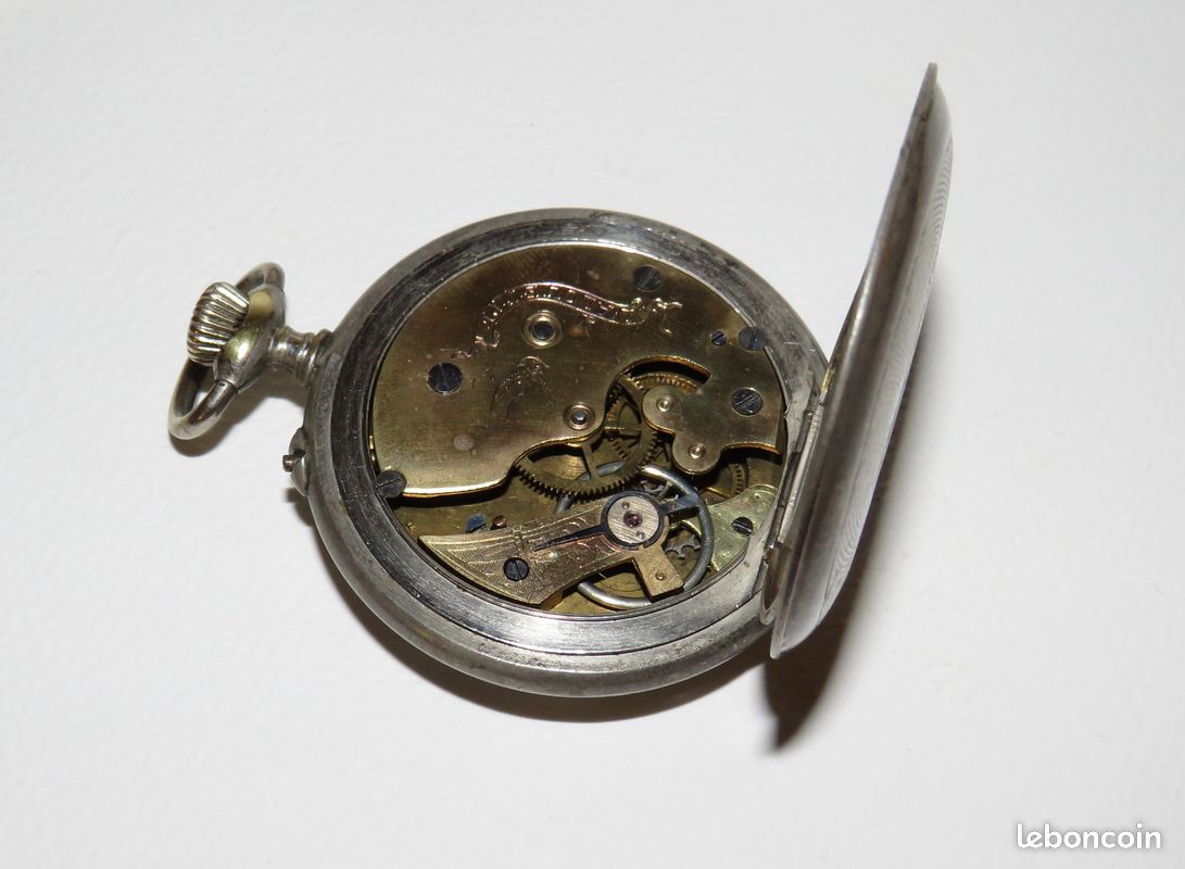 Montre à Gousset L'Alouette En Argent Massif - Vintage 1900-1909, Mécanique