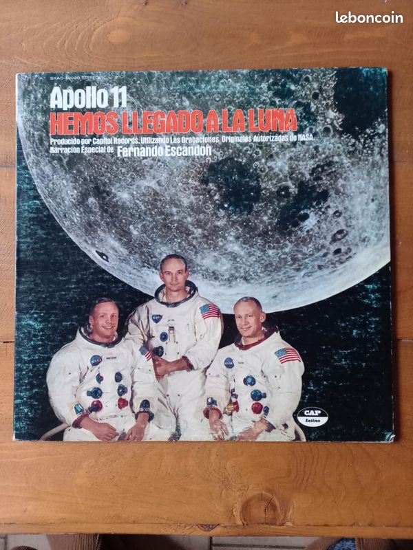 Apollo 11 vinyl lp album 1969 complet avec livret (image 1)