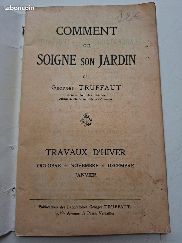 3567H: Comment On Soigne Son Jardin Automne Hiver Georges Truffaut Ancien (image 2)