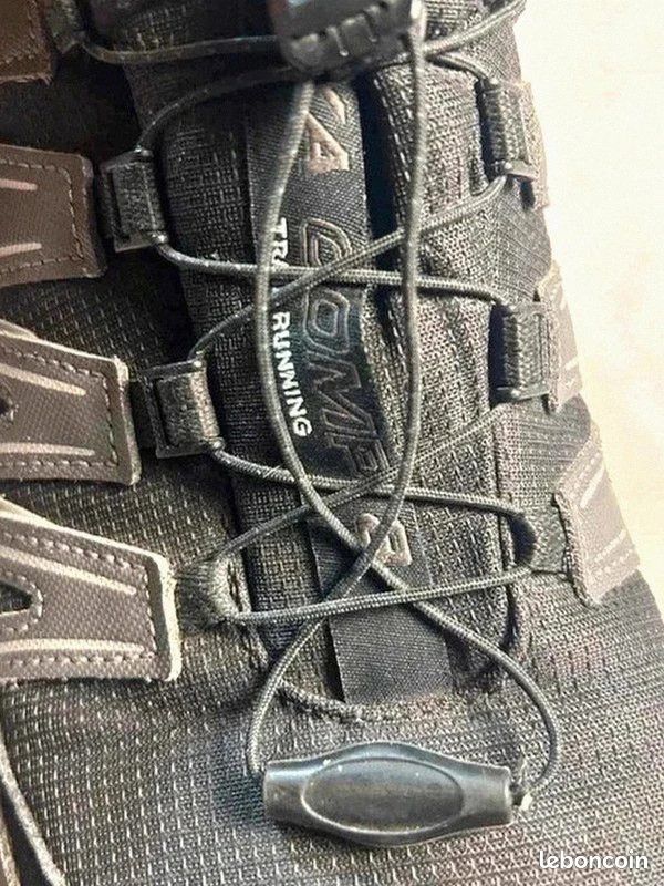 Basket / chaussure Salomon XA Comp 8 Trail Running | Taille 42⅔ | Gris Noir / bleu ciel (image 7)