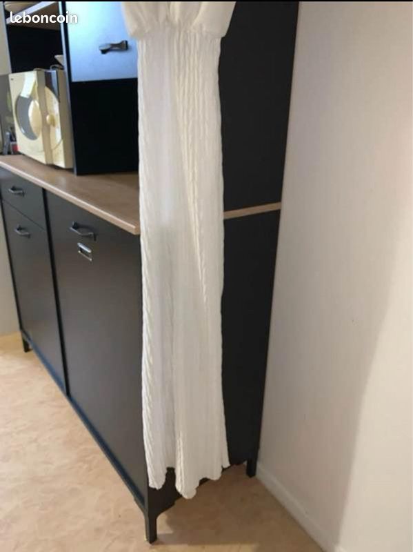 Robe satin blanche (image 1)