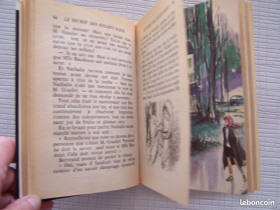 Le secret des oeillets bleus, Mary Jane, Bibliothèque rose 1975 (image 3)