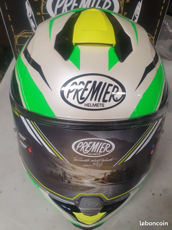 Premier CASQUE HYPER BP 6 BM,NOIR/JAUNE/VERT,M