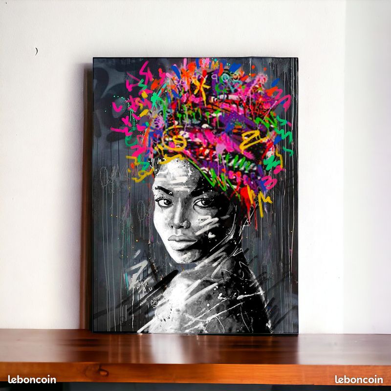 🎨 Tableau Portrait Féminin Pop Art- Decoduweb 👩🎨 (image 1)