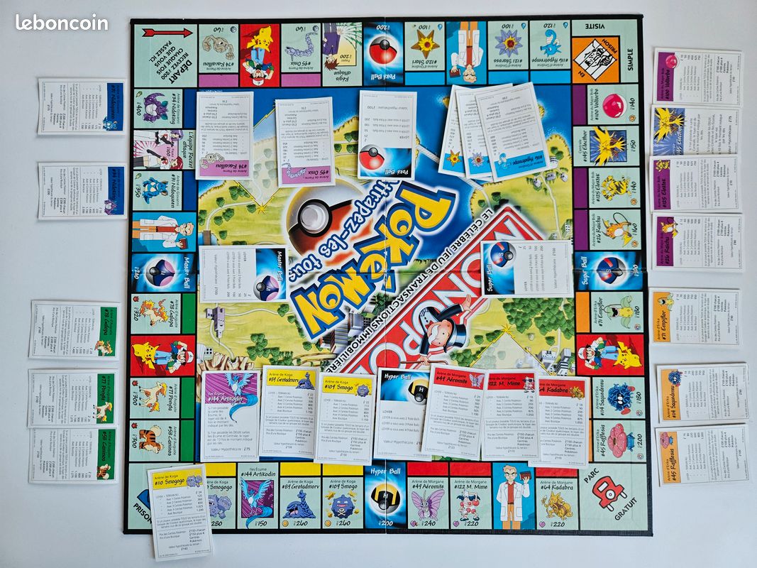 Monopoly Pokémon Édition Collection Hasbro 2000 - Version Française (notice Copiée)