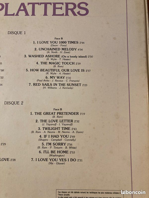 Coffret 2 Vinyls The Platters (image 4)