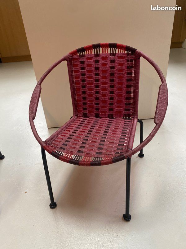 2 chaises scoubidou 70’s enfant (image 1)