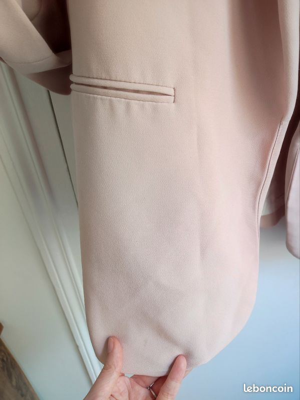 Veste rose poudré Zara (image 3)