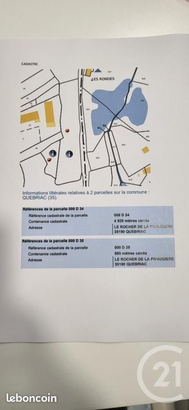 Terrain 5 900 m² Quebriac · à Québriac · 10 000 €
