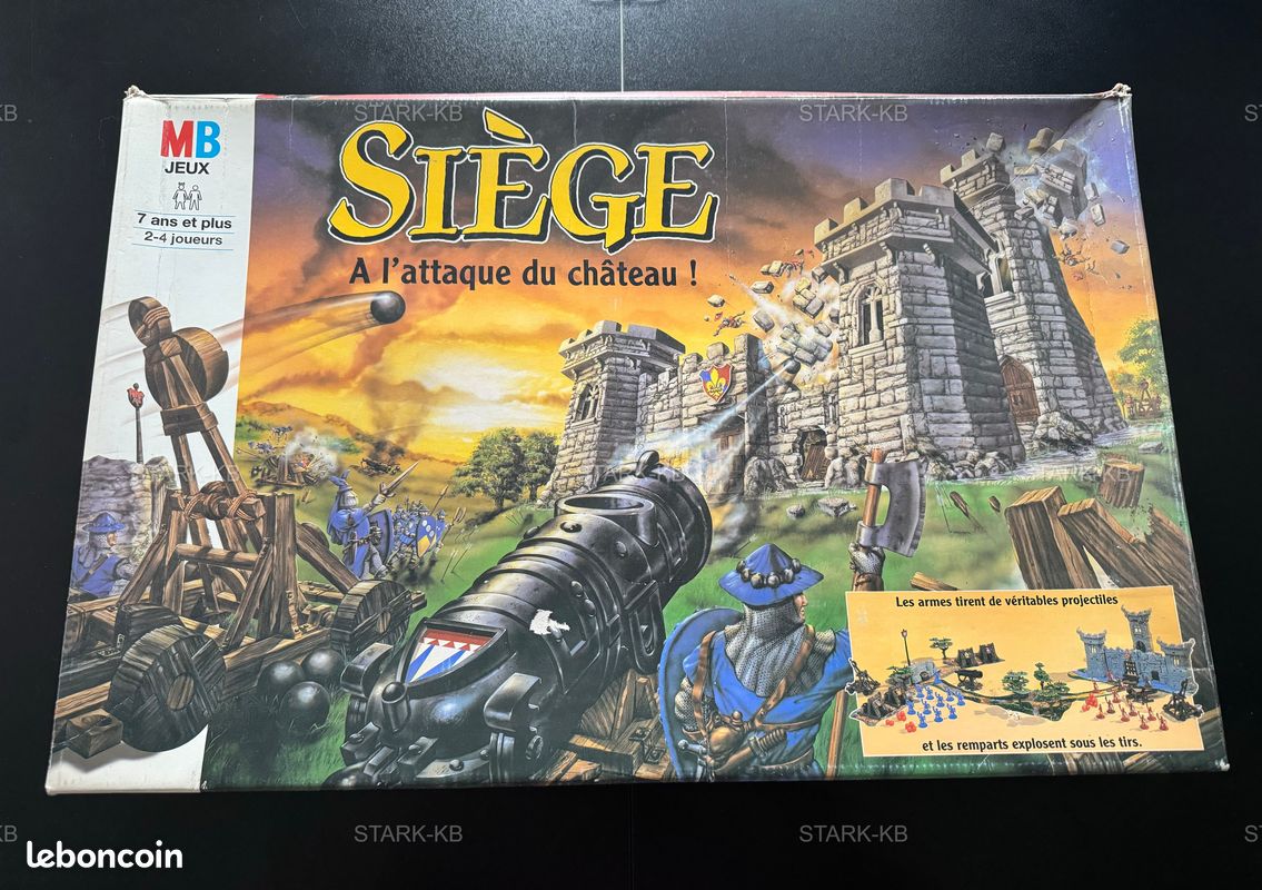 Jeu De Société Siege - L'Attaque Du Château - 1993 MB - Complet TBE Vintage