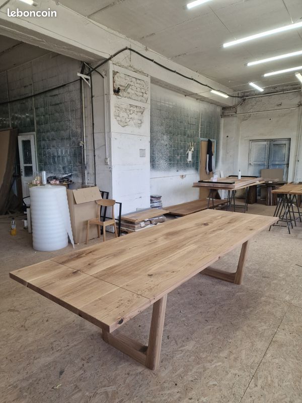 Table à Rallonges Bois Massif Sur Mesure (image 8)