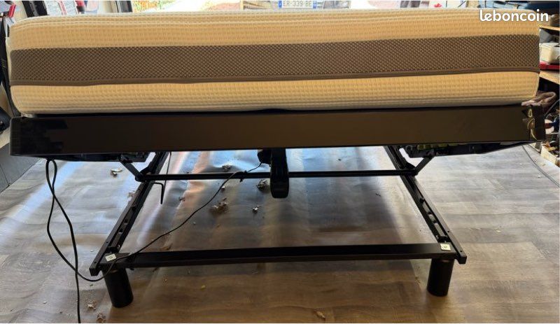 Lit sommier électrique+matelas 120x200 haut de gamme (image 5)