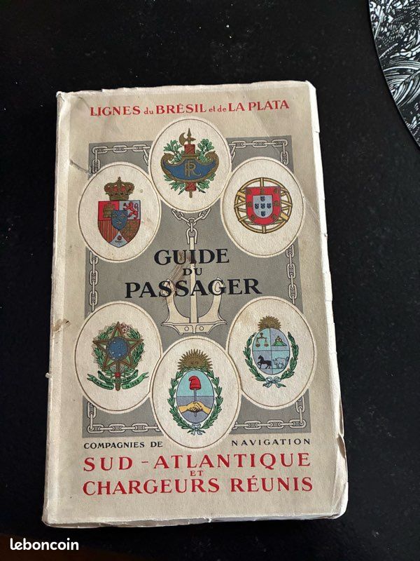 Guide du passager paquebot compagnie navigation sud atlantique chargeurs réunis Brésil La Plata (image 1)