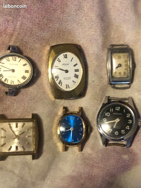 Lots de six magnifiques montres meca vintage (image 10)