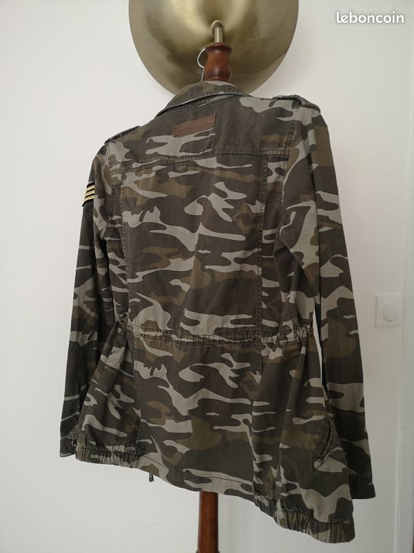 Veste en jean style militaire (image 4)