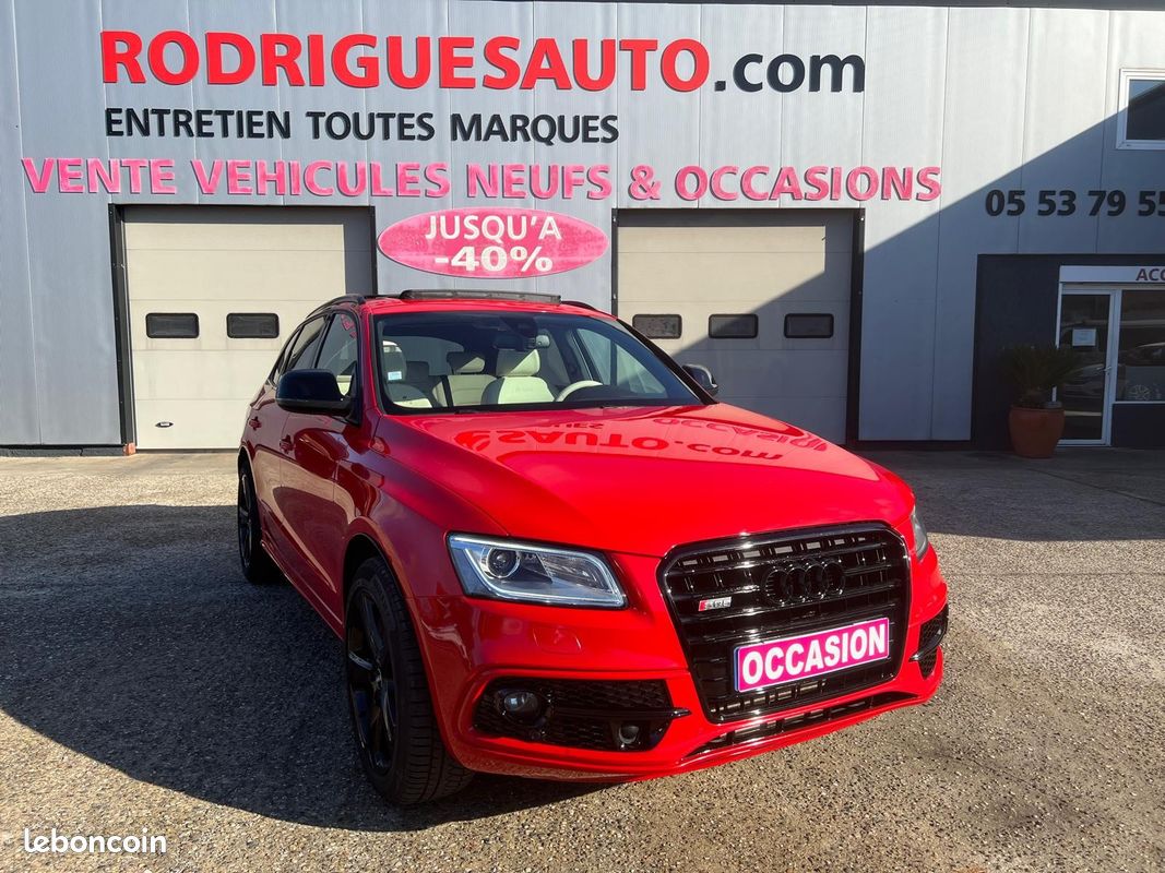 AUDI SQ5 V6 3.0 BiTDI 313 Quattro Tiptronic 8*audi exclusive full *rouge *ETAT EXCEPTIONNEL (image 1)