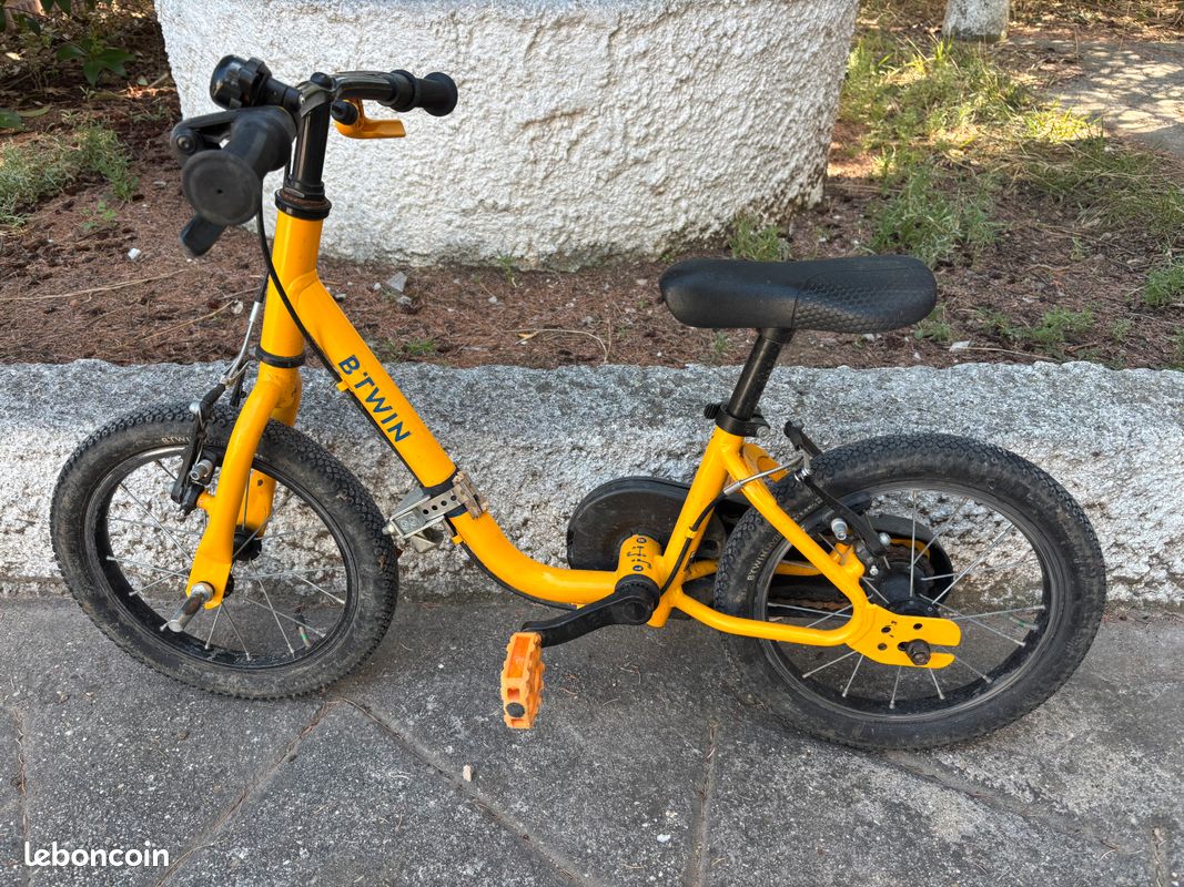 Roues De Support Pour Vélo Enfant – Acier/ABS Noir – 12 à 20 Pouces – Lot De 2
