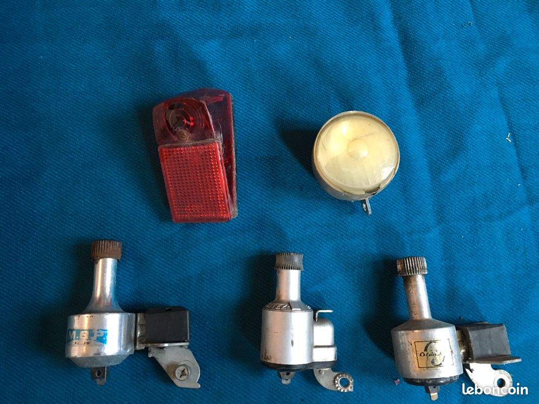 Lot feu dynamo vélo ancien éroica anjou fausto coppi bike à Milhaud