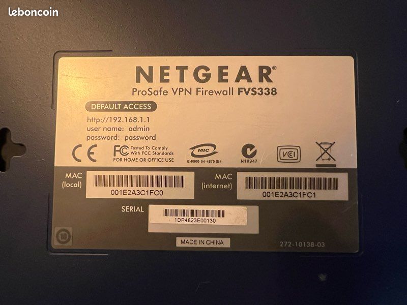 Netgear ProSafe FVS338 (image 2)